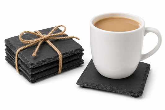 4" Slate coasters - Square