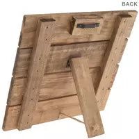 Mini pine skid with easel back